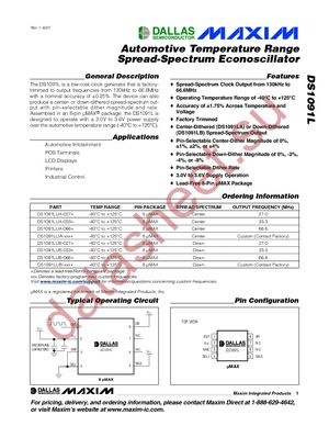 DS1091LUA-033+T datasheet  